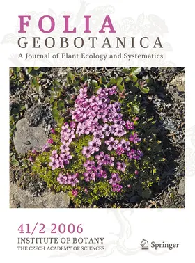 Editor-in-Chief: J. Klimešová / J. Kirschner |  Folia Geobotanica | Zeitschrift |  Sack Fachmedien