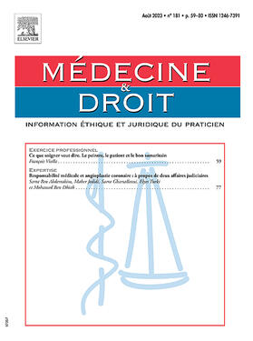  Medecine & Droit | Zeitschrift |  Sack Fachmedien