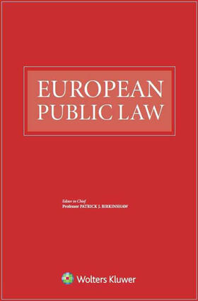  European Public Law | Zeitschrift |  Sack Fachmedien