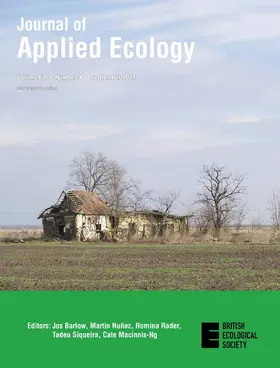  Journal of Applied Ecology | Zeitschrift |  Sack Fachmedien