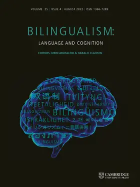  Bilingualism: Language and Cognition | Zeitschrift |  Sack Fachmedien