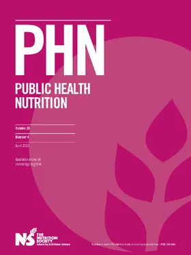 Public Health Nutrition | Cambridge University Press | Zeitschrift | sack.de