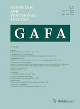 Managing editor: Vitali D Milman |  Geometric and Functional Analysis | Zeitschrift |  Sack Fachmedien