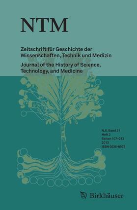  NTM Zeitschrift für Geschichte der Wissenschaften, Technik und Medizin | Zeitschrift |  Sack Fachmedien