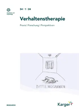  Verhaltenstherapie | Zeitschrift |  Sack Fachmedien