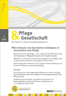 Sabine Bartholomeyczik, Gerd Dielmann, Juliane Falk, Barbara Hellige, Ulrike Höhmann, Ingrid Kollak, Heinrich Recken, Doris Schaeffer, Margot Sieger, Renate Stemmer |  Pflege & Gesellschaft | Zeitschrift |  Sack Fachmedien