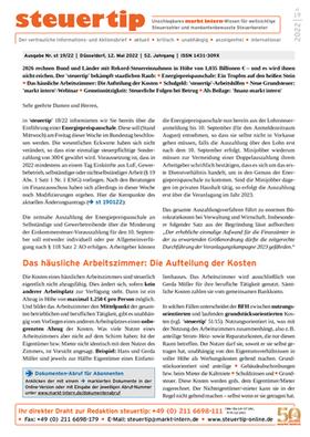 steuertip | markt intern Verlag | Zeitschrift | sack.de