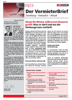 Heidi Schnurr |  Der Vermieter-Brief | Zeitschrift |  Sack Fachmedien