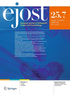  European Journal of Orthopaedic Surgery & Traumatology | Zeitschrift |  Sack Fachmedien