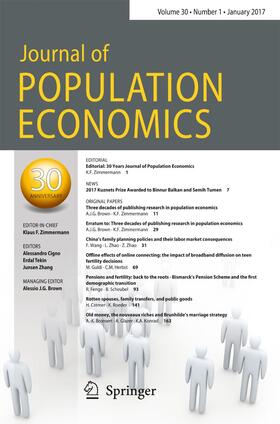 International Research on the Economics of Population, Household, and Human Resources |  Journal of Population Economics | Zeitschrift |  Sack Fachmedien