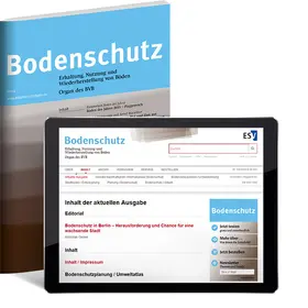 Herausgegeben vom Bundesverbandes Boden e.V. (BVB) mit Informationen aus der Bund- / Länderarbeitsgemeinschaft Bodenschutz (LABO) und aus dem Bund- / Länderausschuß Bodenforschung |  Bodenschutz | Zeitschrift |  Sack Fachmedien