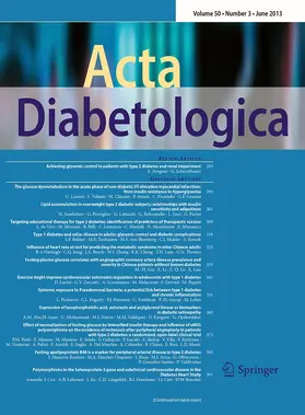  Acta Diabetologica | Zeitschrift |  Sack Fachmedien