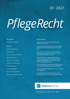  Pflegerecht | Zeitschrift |  Sack Fachmedien