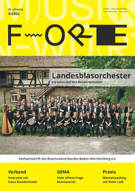 Forte - Fachzeitschrift des Blasmusikverbandes Baden-Württemberg | DVO Druck und Verlag Obermayer | Zeitschrift | sack.de
