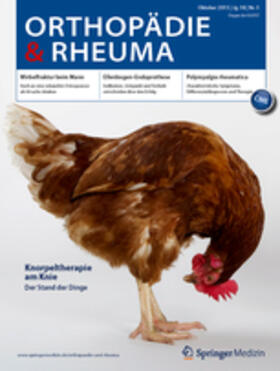 Chefredakteur: Michael Pieper |  Orthopädie & Rheuma | Zeitschrift |  Sack Fachmedien
