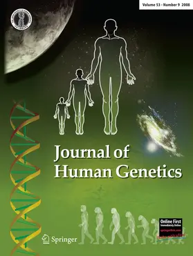 Editor-in-Chief: Naomichi Matsumoto |  Journal of Human Genetics | Zeitschrift |  Sack Fachmedien