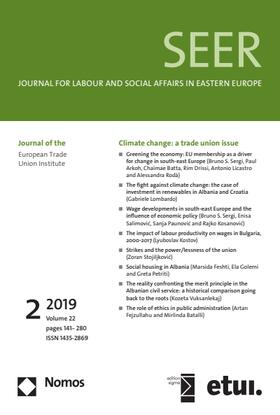  SEER - Journal for Labour and Social Affairs in Eastern Europe | Zeitschrift |  Sack Fachmedien