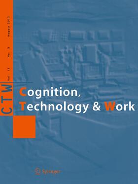 Editors-in-Chief: O. Carsten / F. Vanderhaegen |  Cognition, Technology & Work | Zeitschrift |  Sack Fachmedien