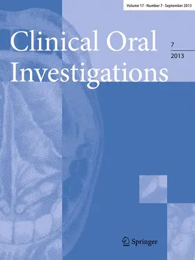 Editor-in-Chief: Matthias Hannig |  Clinical Oral Investigations | Zeitschrift |  Sack Fachmedien