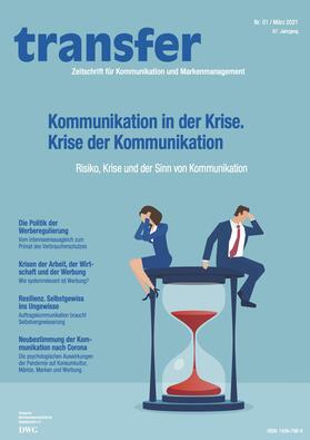  transfer - Zeitschrift für Kommunikation und Markenmanagement | Zeitschrift |  Sack Fachmedien