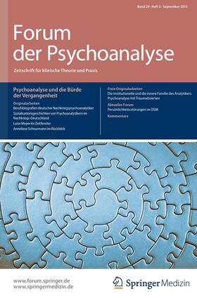  Forum der Psychoanalyse | Zeitschrift |  Sack Fachmedien