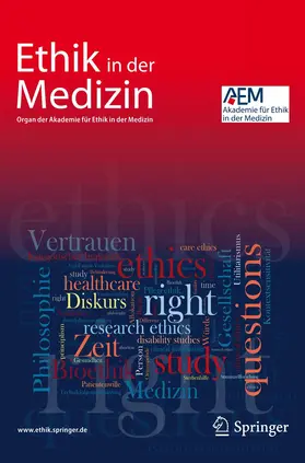  Ethik in der Medizin | Zeitschrift |  Sack Fachmedien