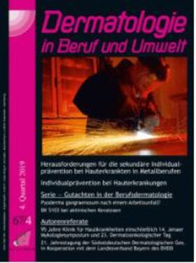 Dermatologie in Beruf und Umwelt | Dustri-Verlag | Zeitschrift | sack.de