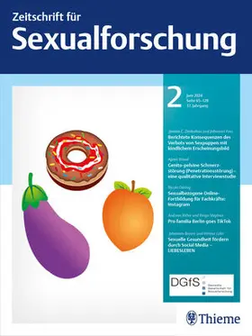 Prof. Dr. med. Peer Briken, Dr. Timo O. Nieder, Prof. Dr. Nicola Döring, Prof. Dr. phil. Jürgen Hoyer, Dr. phil. Silja Matthiesen, 
Prof. Dr. phil. Hertha Richter-Appelt |  Zeitschrift für Sexualforschung | Zeitschrift |  Sack Fachmedien