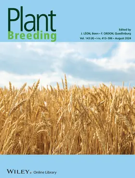  Plant Breeding | Zeitschrift |  Sack Fachmedien