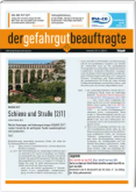  Der Gefahrgutbeauftragte | Zeitschrift |  Sack Fachmedien