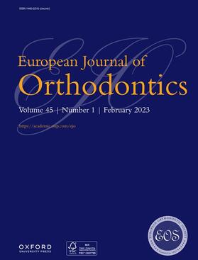  European Journal of Orthodontics | Zeitschrift |  Sack Fachmedien