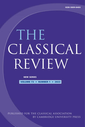  Classical Review | Zeitschrift |  Sack Fachmedien