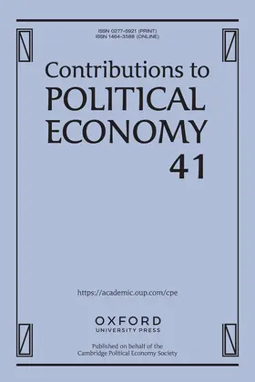  Contributions to Political Economy | Zeitschrift |  Sack Fachmedien