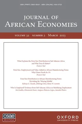  Journal of African Economies | Zeitschrift |  Sack Fachmedien