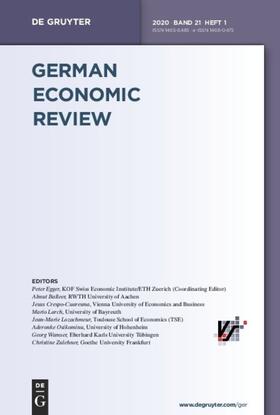 German Economic Review | De Gruyter | Zeitschrift | sack.de