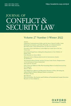  Journal of Conflict and Security Law | Zeitschrift |  Sack Fachmedien