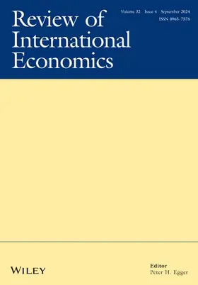  Review of International Economics | Zeitschrift |  Sack Fachmedien