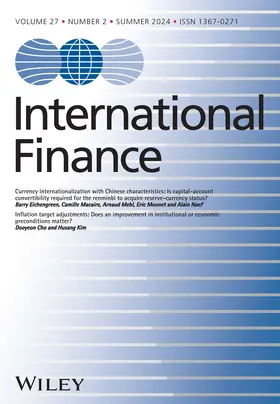  International Finance | Zeitschrift |  Sack Fachmedien