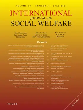  International Journal of Social Welfare | Zeitschrift |  Sack Fachmedien