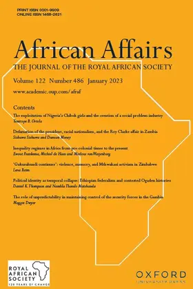  African Affairs | Zeitschrift |  Sack Fachmedien