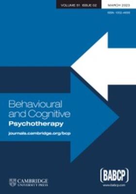  Behavioural and Cognitive Psychotherapy | Zeitschrift |  Sack Fachmedien