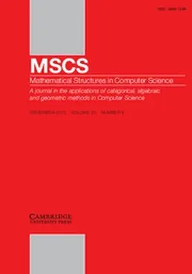  Mathematical Structures in Computer Science | Zeitschrift |  Sack Fachmedien