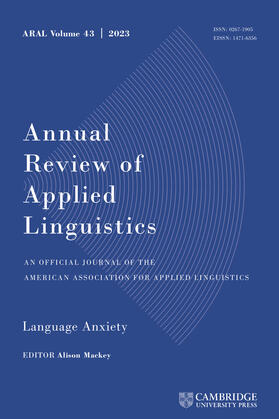  Annual Review of Applied Linguistics | Zeitschrift |  Sack Fachmedien