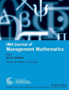  IMA Journal of Management Mathematics | Zeitschrift |  Sack Fachmedien