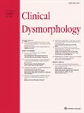  Clinical Dysmorphology | Zeitschrift |  Sack Fachmedien