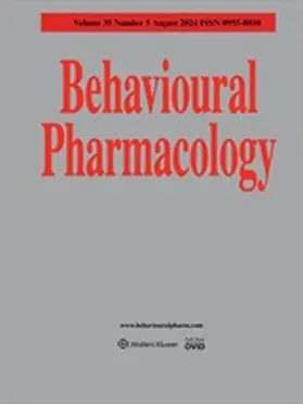  Behavioural Pharmacology | Zeitschrift |  Sack Fachmedien