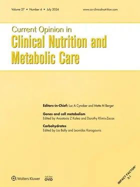  Current Opinion in Clinical Nutrition & Metabolic Care | Zeitschrift |  Sack Fachmedien