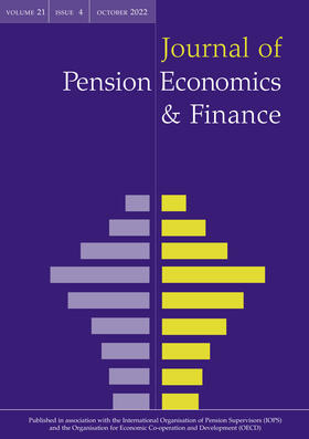 Journal of Pension Economics & Finance | Cambridge University Press | Zeitschrift | sack.de