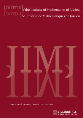 Journal of the Institute of Mathematics of Jussieu | Cambridge University Press | Zeitschrift | sack.de