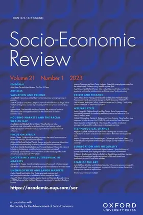  Socio-Economic Review | Zeitschrift |  Sack Fachmedien